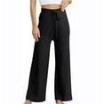 thumbnail image 1 of REORIAFEE Wide Leg Dress Pants for Women Plus Size Straight Leg Palazzo Pants with Pockets High Waisted Casual Pants Lightweight Baggy Stretchy Slacks 2024 Trending Fashion Clothing, 1 of 5