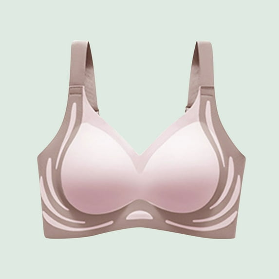 REORIAFEE Wireless Bras for Women Padded Wide Strap No Underwire Push up Bralette Full Coverage Comfortable Seamless Bras M-2XL