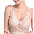 thumbnail image 1 of REORIAFEE Wireless Bras for Women Plus Size Wide Strap No Underwire Push up Bralette Comfortable Lace Padded Bras with Full Back M-4XL, 1 of 6
