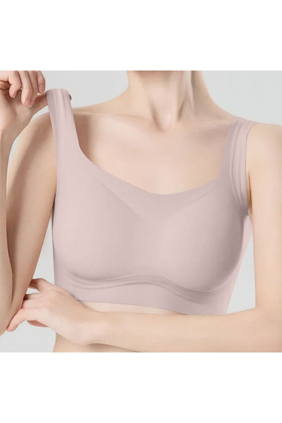 Women Bras Wireless Push Up Wide Strap No Underwire Bralette Comfortable Padded Bras with Full Back M-2XL