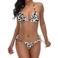 thumbnail image 1 of REORIAFEE Women Sexy Tankini Bathing Suit Slimming Swimsuit Fashionable Swimwear High Waist Lace Up Bikini Backless Split Top Swimsuit Gray XL, 1 of 2