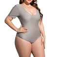 thumbnail image 1 of REORIAFEE Women Tankini Bathing Suit Sexy Slimming Swimsuit Resort Wear Bathing Suit Loose Oversized High Bikini Set One Piece Swimsuit Gray XXXL, 1 of 5