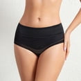 thumbnail image 1 of REORIAFEE Women Underwear Panties Mid Waist Cotton Briefs Strech Breathable Panties Soft Comfy Underpants Lingerie Black XXL, 1 of 9