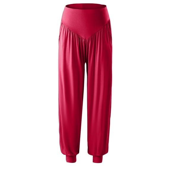 REORIAFEE Women's Lounge Pants with Elastic Waist Petite Solid Print Palazzo Pants Scrunch Butt Lift High Waisted Casual Pants Lightweight Baggy Stretchy Trousers 2024 Trending Fashion Clothing