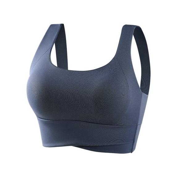 REORIAFEE Women's Sports Bras Wide Strap Push up Bra Full Coverage Comfortable Low Impact Bras with Full Back S-2XL