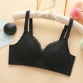 thumbnail image 1 of REORIAFEE Womens Bras No Wire Plus Size Lace Mesh Everyday Bras for Older People Bras V Neck Comfy Corset Bra Adjustable Straps Lightly Lined Classic Seamless Brassiere Anti-Sagging Bra, 1 of 3