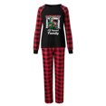 thumbnail image 1 of REORIAFEE Womens Christmas Pajamas 2 Piece Set Loungewear Long Sleeve Top and Pant Plaid Soft Lightweight Sleepwear Black S-2XL, 1 of 5