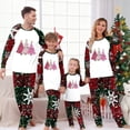 thumbnail image 1 of REORIAFEE Womens Christmas Pajamas 2 Piece Set Loungewear Long Sleeve Top and Pant Plaid Soft Lightweight Sleepwear Red S-2XL, 1 of 6
