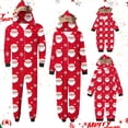 thumbnail image 1 of REORIAFEE Womens Pajama Sets Christmas 1 Piece Loungewear Long Sleeve Jumpsuit Pants Santa Graphic Soft Sleepwear Red S-2XL, 1 of 6