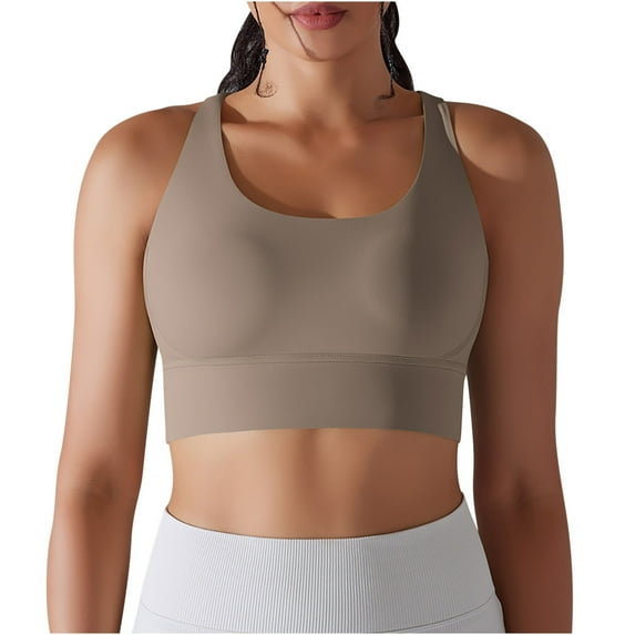 REORIAFEE Womens Ribbed Tank Tops Plus Size Sleeveless Tops Scoop Neck Tanks Quick Dry Crop Shirts Solid Print Pullover Shapewear Wide Strap Vest Summer Going Out Khaki