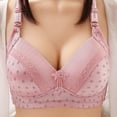 thumbnail image 1 of REORIAFEE Womens Sports Bras No Wire Gathered Daily Bra for Older People Bras V Neck Comfy Corset Bra Wide Strap Bra Lightly Lined Classic Seamless Brassiere Anti-Sagging Bra, 1 of 3