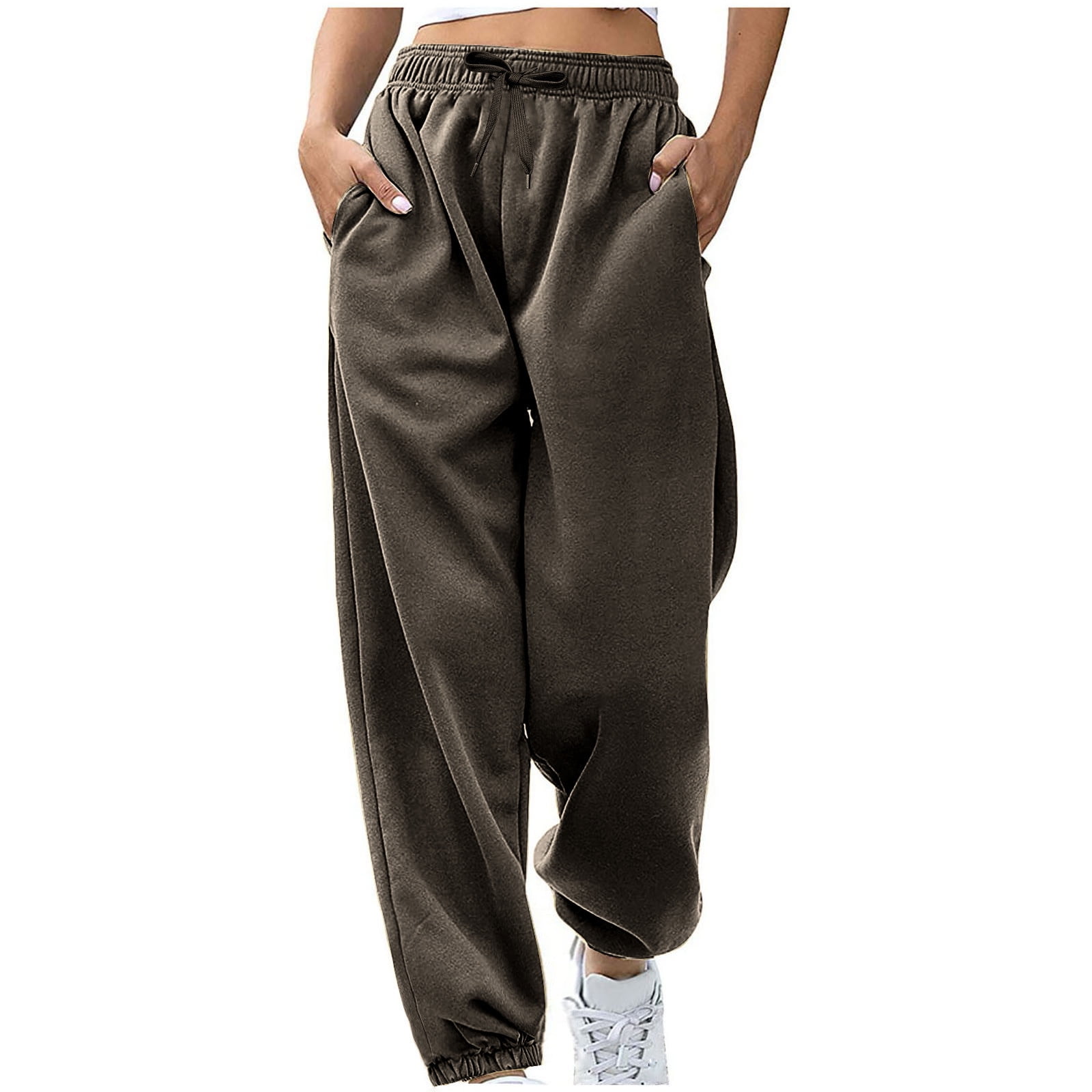 REORIAFEE Womens Sweatpants with Pockets and Drawstring Solid