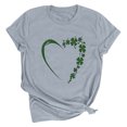 thumbnail image 1 of REORIAFEE Womens Tees Short Sleeve St. Patrick's Day Print Short Sleeve T Shirts Paddy's Day Crew Neck Casual Tees Loose Fashion Tops Gray XL, 1 of 2