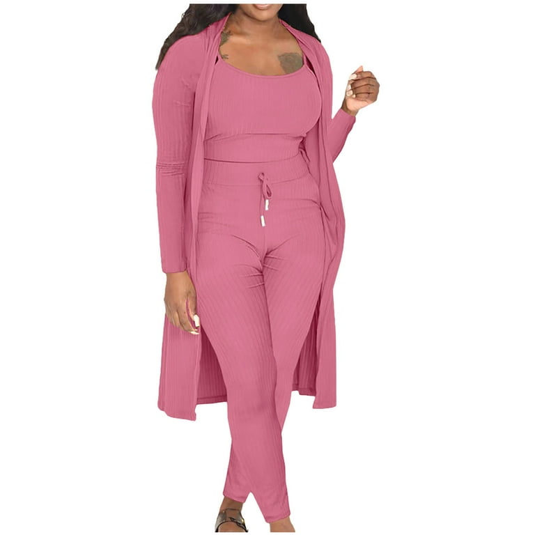 REORIAFEE Outfit for Women Summer Sets Plus Size Workout Sets