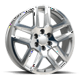 thumbnail image 1 of REP 048 22X9 6X139.7 +31 78.1 Silver Machined, 1 of 1