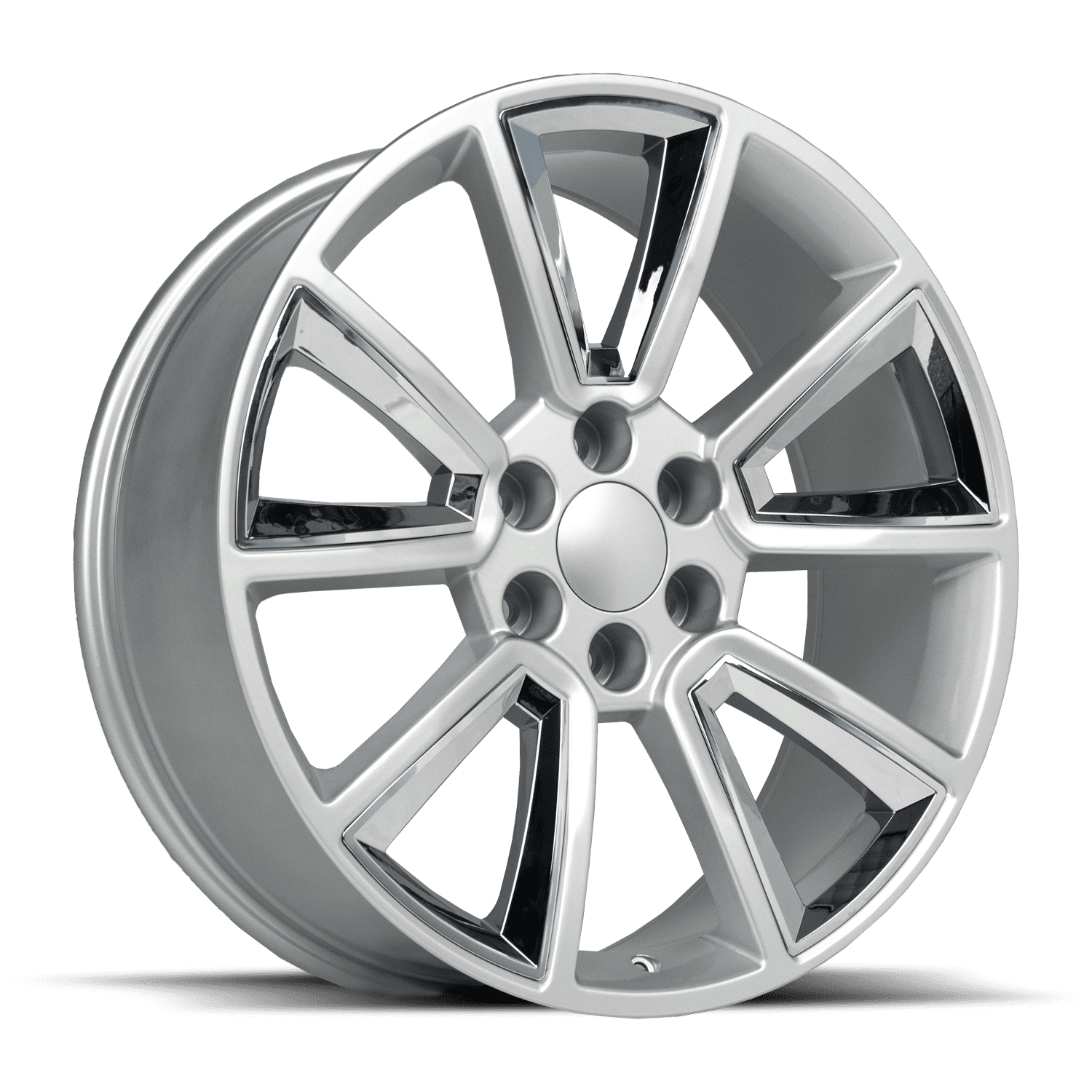 REP C08 26X10 6x139.7 +31 78.1 SILVER+CHROME INSERTS
