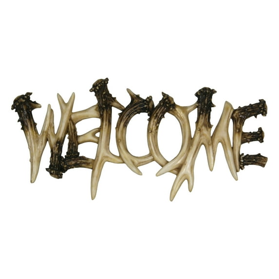 REP Deer Antler Theme Welcome Plaque 1382