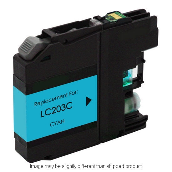 REPL BROTHER LC203 HI YLD CYAN INK, COMPATIBLE, 550 yield
