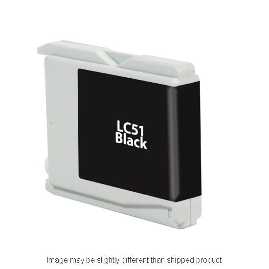 REPL BROTHER LC51 SD YLD BLACK INK, COMPATIBLE, 500 yield