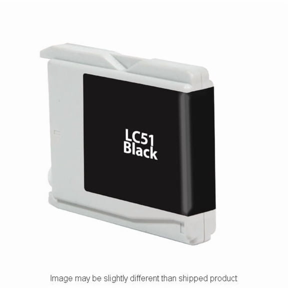 REPL BROTHER LC51 SD YLD BLACK INK, COMPATIBLE, 500 yield