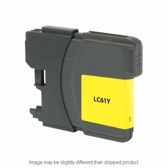 REPL BROTHER LC61 SD YLD YELLOW INK, COMPATIBLE, 325 yield