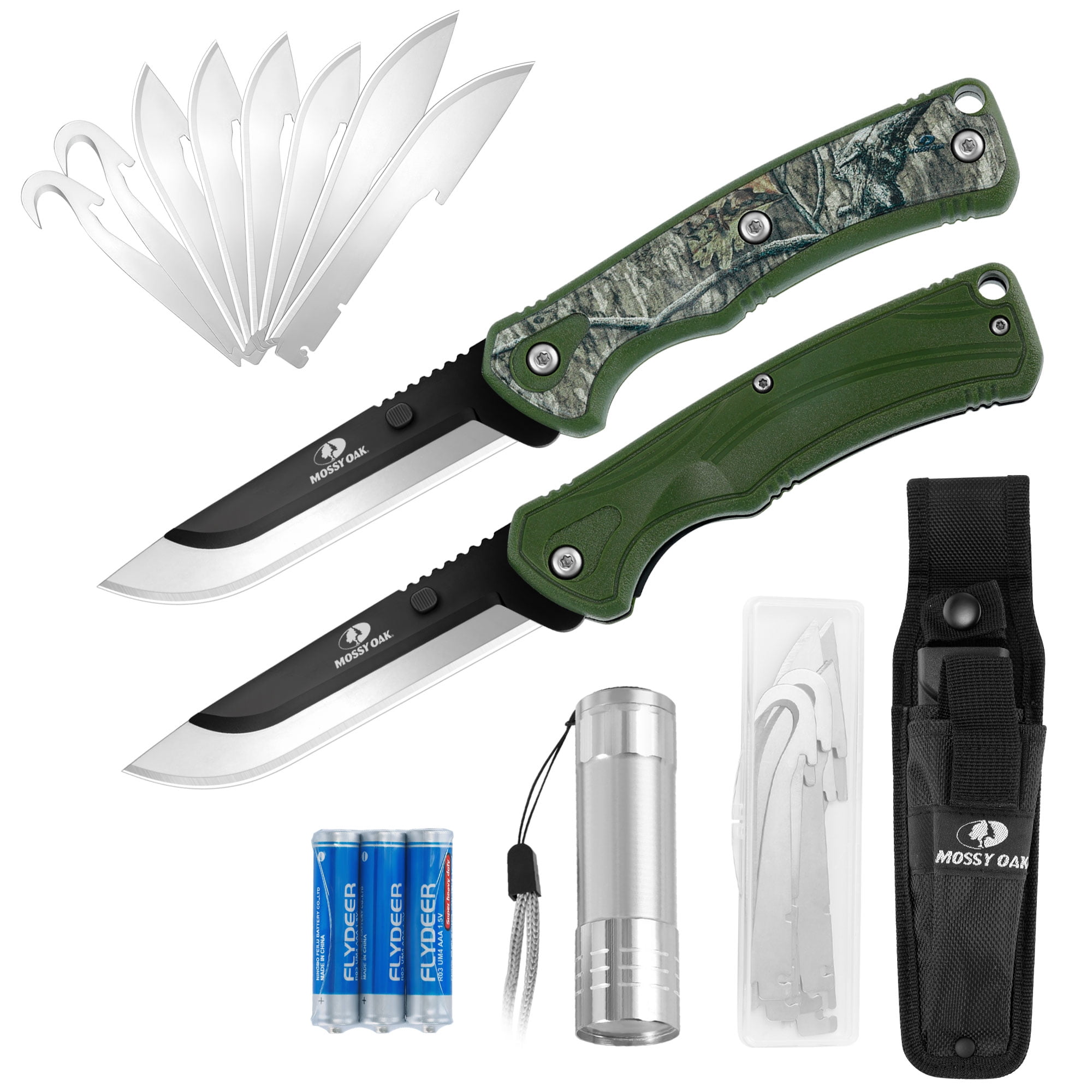 Mossy Oak 13-Piece Hunting Combo Set with 9-Inch Replaceable