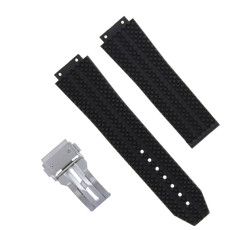 BIG BANG シリコンバンド REPLACEMENT 24MM RUBBER BAND STRAP CLASP FIT HUBLOT BIG BANG 44