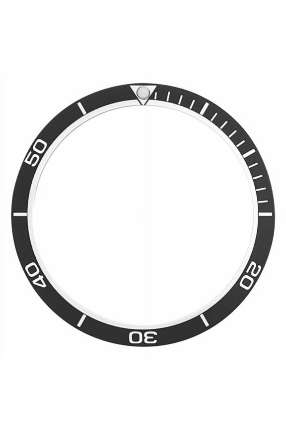 REPLACEMENT BEZEL INSERT BEVEL BLACK FOR WATCH 38MM X 31.50MM