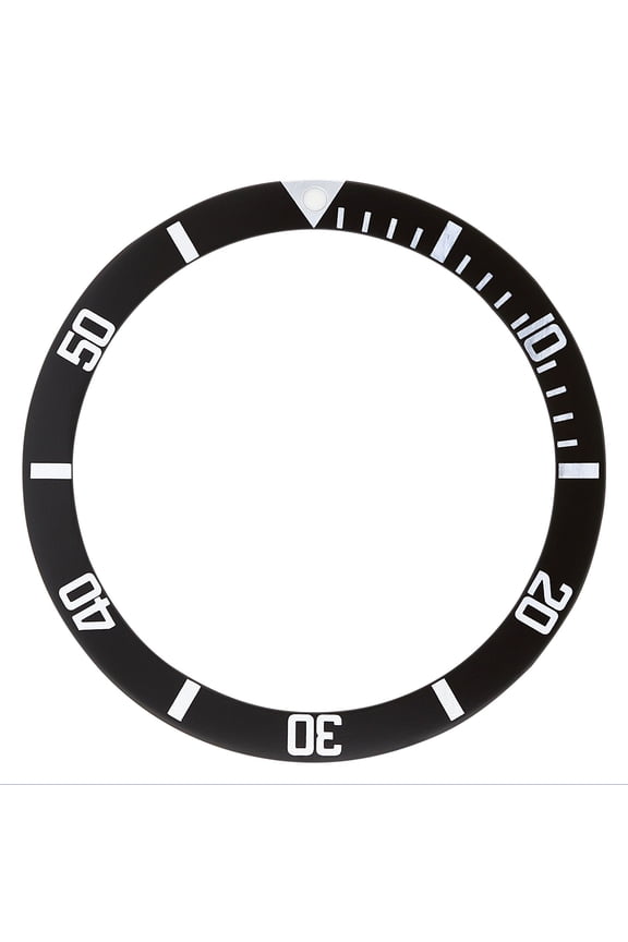 REPLACEMENT BEZEL INSERT BLACK FLAT FOR WATCH 33.50MM X 27.40MM