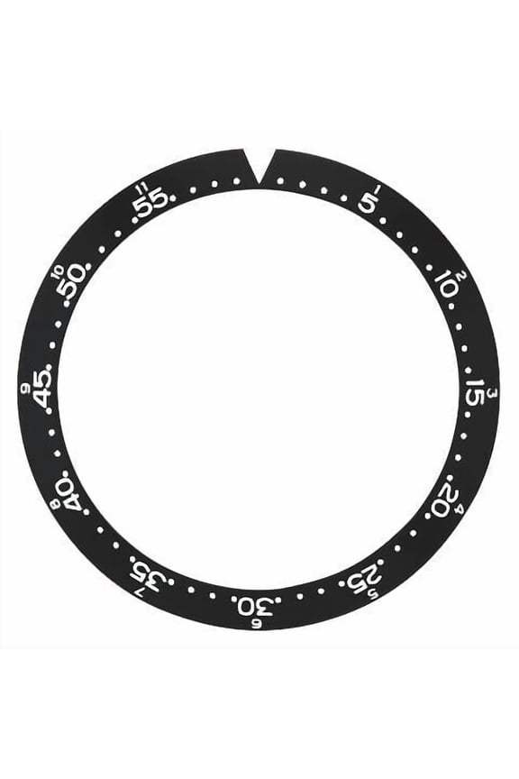 BEZEL INSERT FOR TAG HEUER AUTAVIA WATCH 1163 CHRONOGRAPH BLACK FLAT 40MM X 33MM