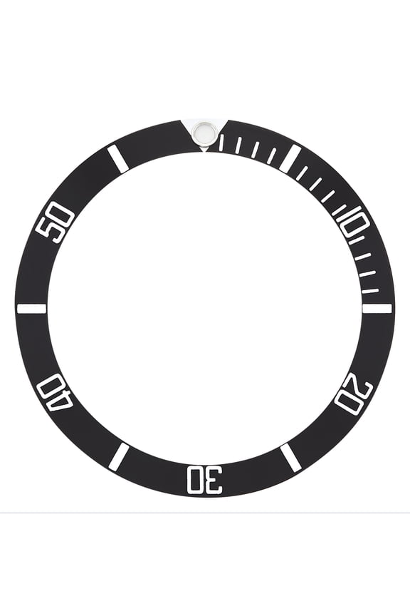REPLACEMENT BEZEL INSERT BLACK FOR WATCH 34.20MM X 28.30MM