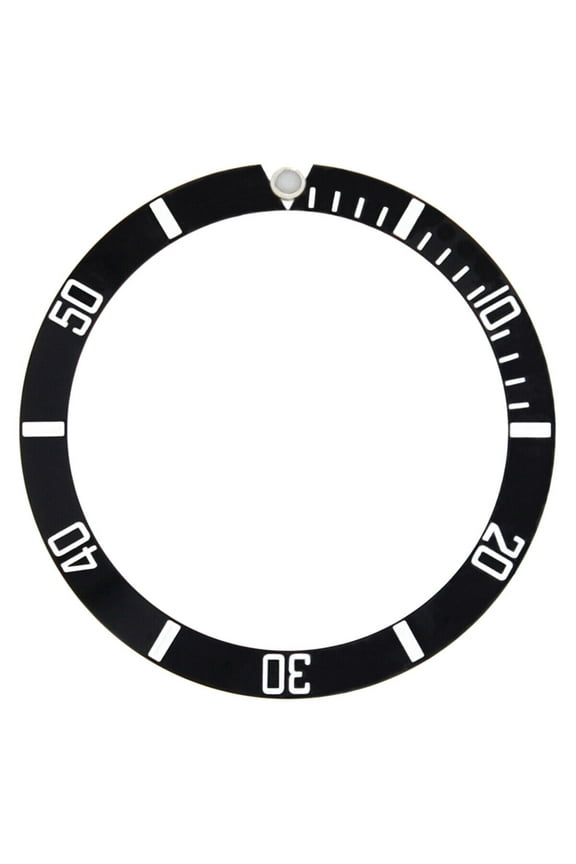 REPLACEMENT BEZEL INSERT BLACK FOR WATCH 36MM X 30MM