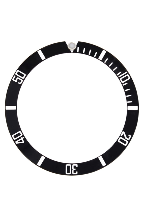 REPLACEMENT BEZEL INSERT BLACK FOR WATCH 38.00MM X 30.50MM