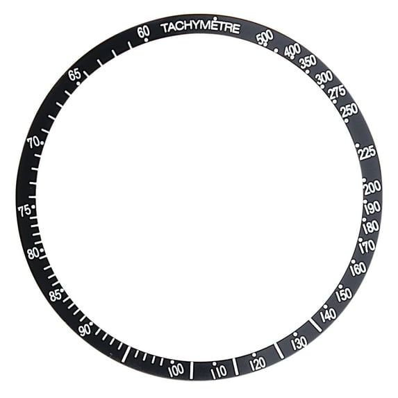 REPLACEMENT BEZEL INSERT BLACK FOR WATCH 38.50MM X 33.90MM