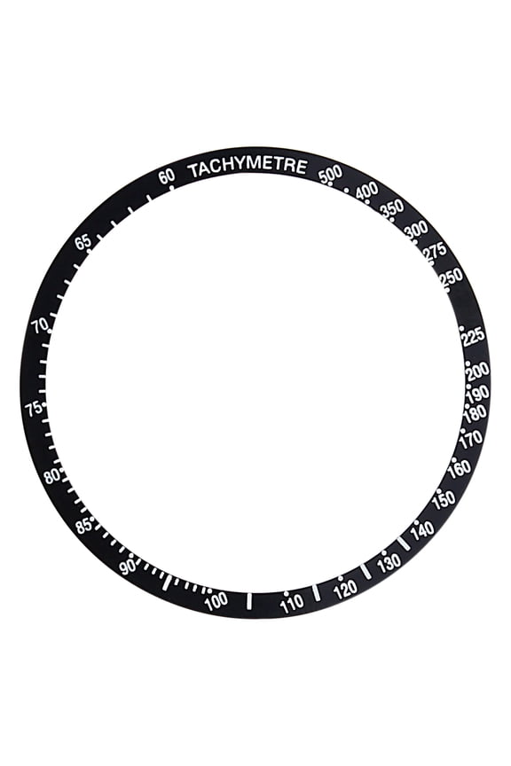 REPLACEMENT BEZEL INSERT BLACK FOR WATCH 38.60MM X 34.MM