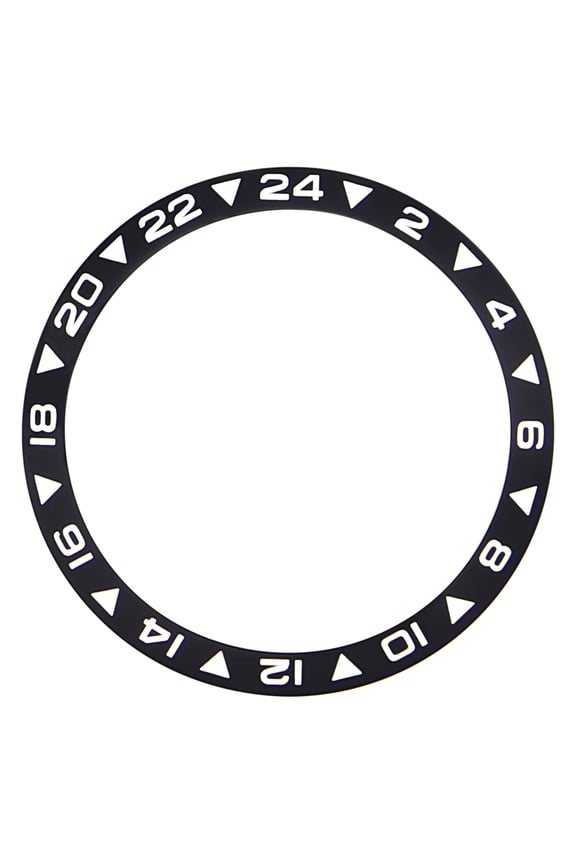 REPLACEMENT BEZEL INSERT BLACK FOR WATCH 38MM X 31.50MM