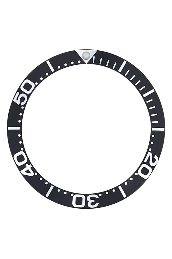 REPLACEMENT BEZEL INSERT BLACK WITH LARGE#'S FOR WATCH 38.10MM X 30.50MM