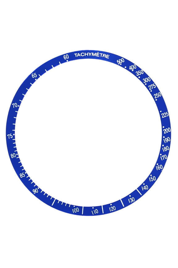 REPLACEMENT BEZEL INSERT BLUE FOR WATCH 38.60MM X 34MM