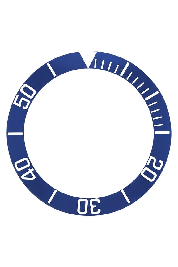 REPLACEMENT BEZEL INSERT BLUE FOR WATCH 38.90MM X 30.10MM