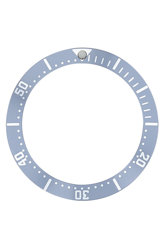 REPLACEMENT BEZEL INSERT BLUE GREY FOR WATCH 33.20MM X 26MM