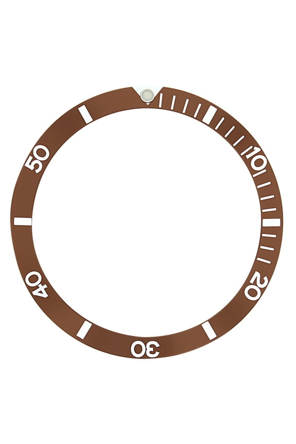 REPLACEMENT BEZEL INSERT BROWN FOR WATCH 37MM X 30.70MM