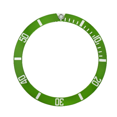 REPLACEMENT BEZEL INSERT GREEN KERMIT HULK FOR WATCH 37.60MM X 30.70MM