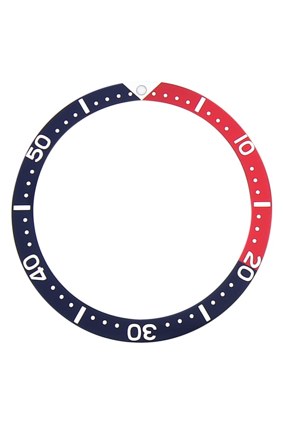 REPLACEMENT BEZEL INSERT RED/BLUE FOR WATCH 38MM X 31.50MM