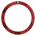thumbnail image 1 of REPLACEMENT BEZEL INSERT RED WITH W/LARGE BLACK NUMBERS 38.10MM X 30.50MM, 1 of 2