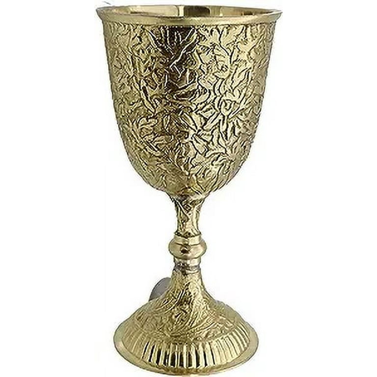 REPLICARTZUS Brass Vintage Chalice Goblet Royal Wine Cups of King