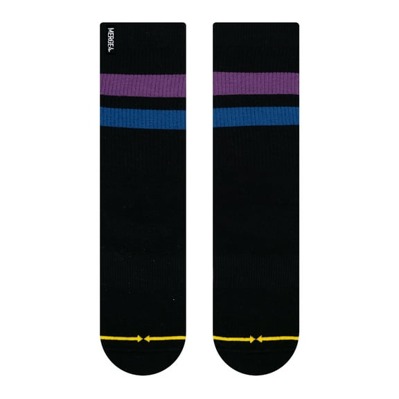 REPREVE� Subtle Grape Black Crew Socks