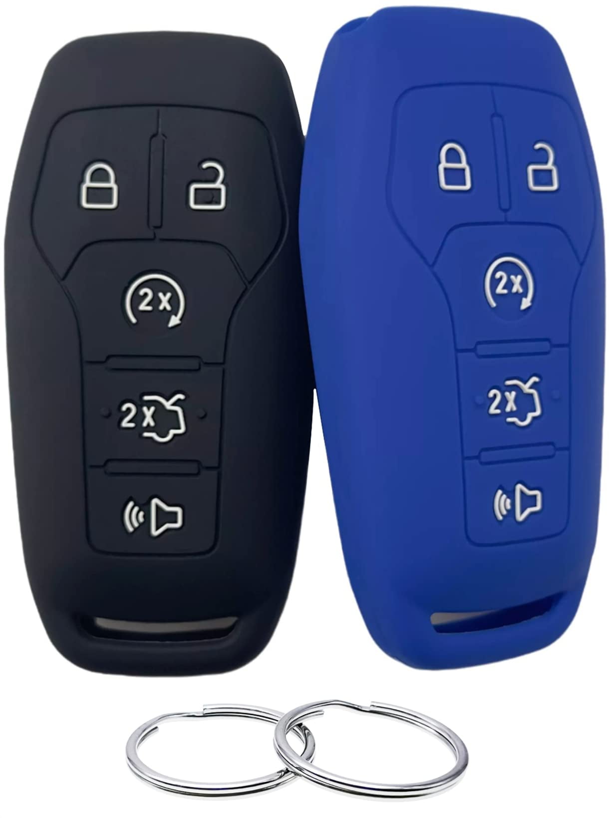 REPROTECTING Silicone Rubber Key Fob Cover Compatible with 2013 2014