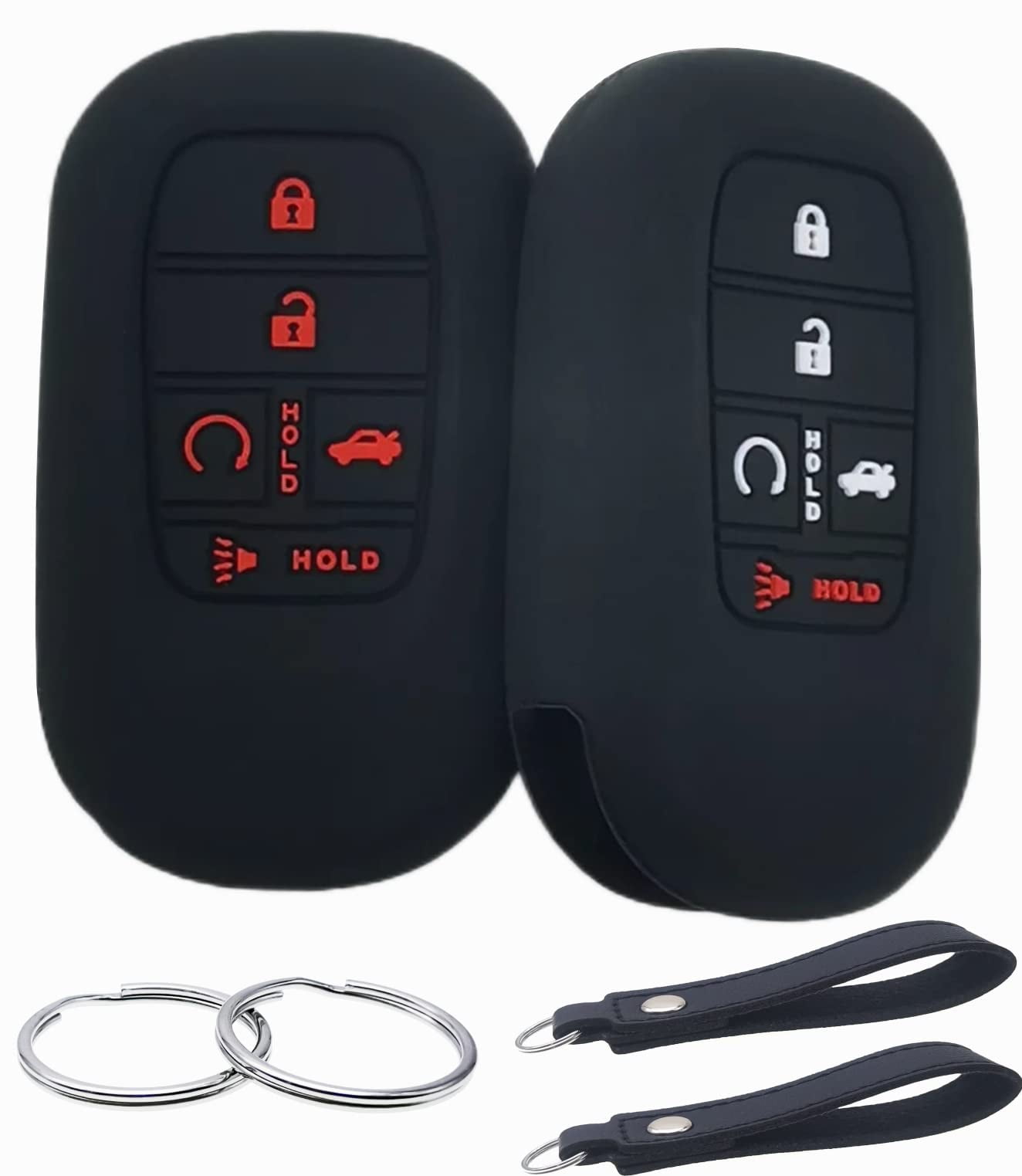 REPROTECTING Silicone Rubber Key Fob Cover Compatible with (5 Buttons 