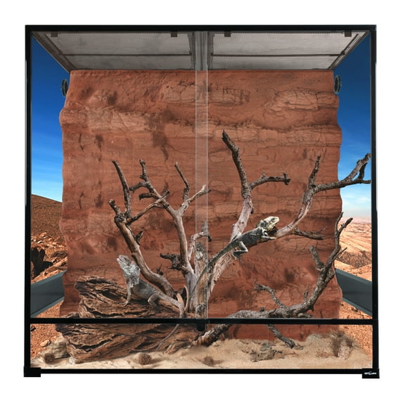 REPTI ZOO Full Tempered Reptile Glass 48 x 24 x48 inches