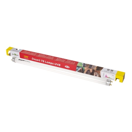 REPTI-ZOO Reptile 15W 18 Inches UVB T8 Desert Fluorescent Bulb